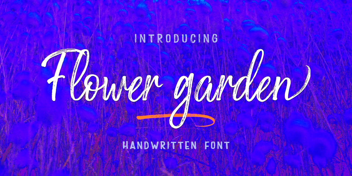 Example font Flower Garden #1